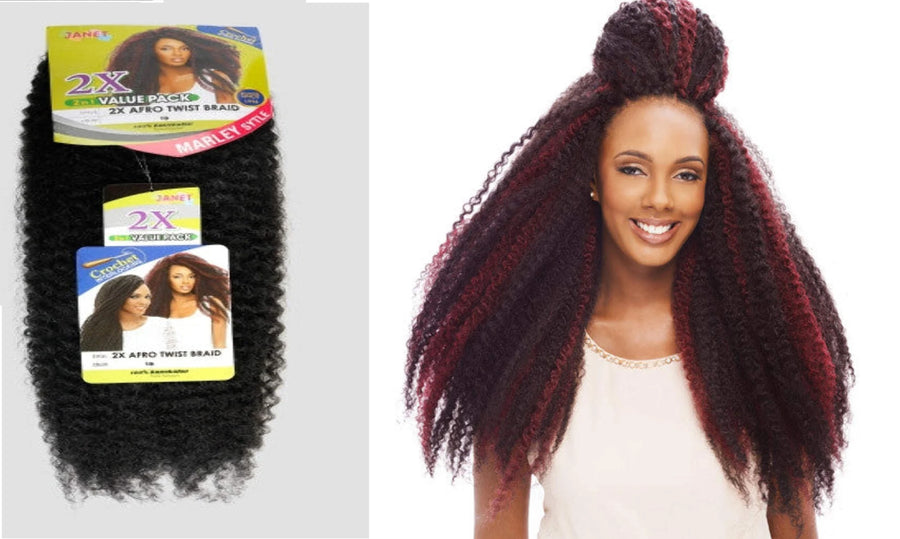 2x Afro Kinky Bulk 24