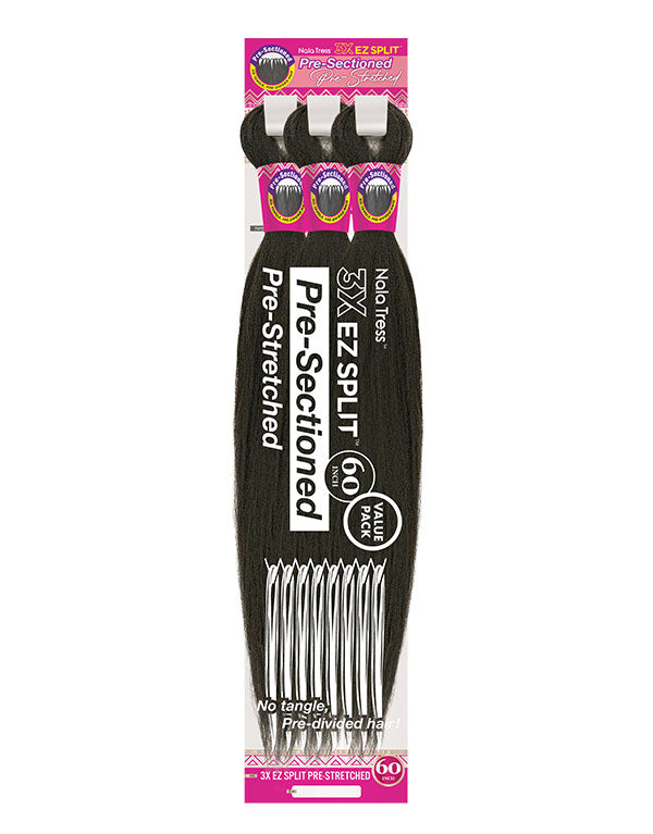 JANET 3X EZ SPLIT PRE-STRETCHED BRAID 60″
