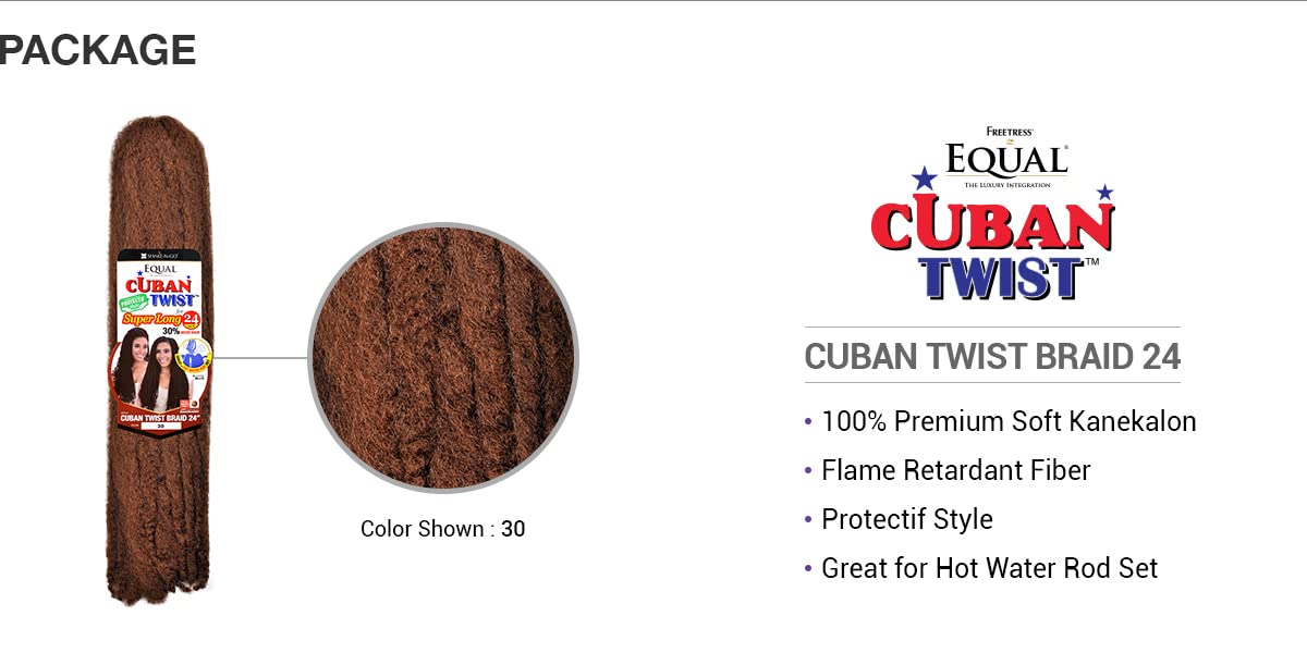 Shake-N-Go Equal Cuban Twist For Super Long 24 Inch Braiding Hair