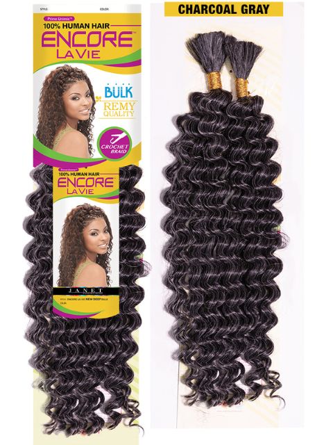 Janet Collection Human Hair Blend Encore Lavie  New Deep Bulk 18" (Deep wave)