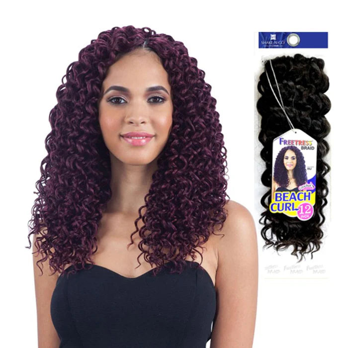 SHAKE N GO FREETRESS BEACH CURL 12" CROCHET HAIR