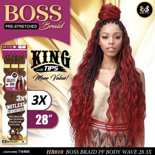 Bobbi Boss | King Tips Ocean Wave Braid Hair | 28" | 3-pack / 3X