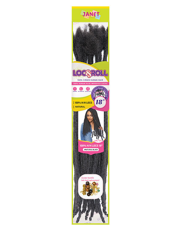 Janet LOC N ROLL 100% HUMAN HAIR LOCS 12 inch