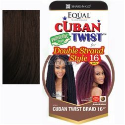 SHAKE AND GO EQUAL CUBAN TWIST HAIR 16"