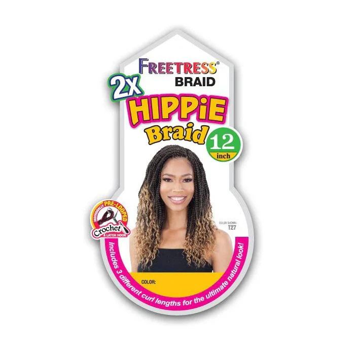 2x Shake N Go Freetress Braid  Hippie Braid 12"