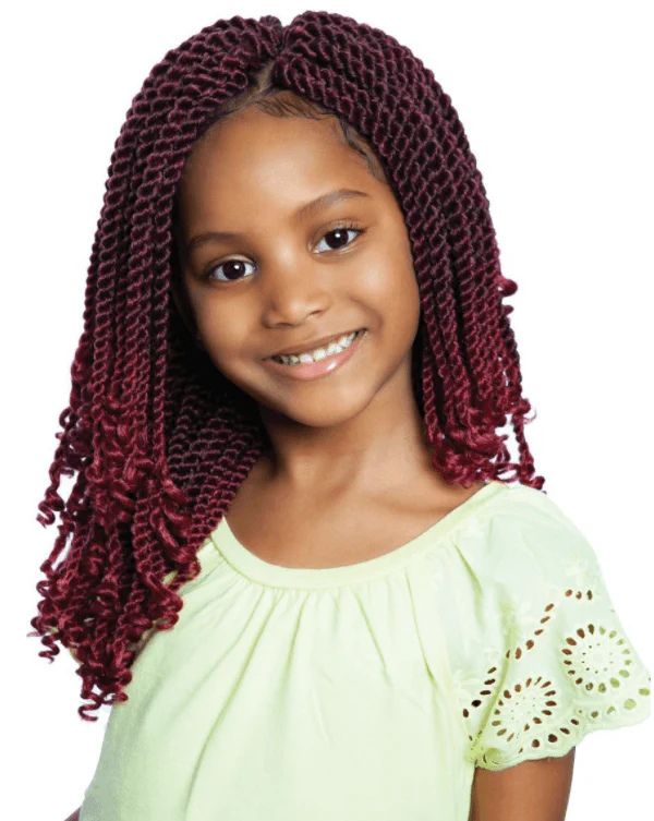 Afri Naptural Synthetic Kids Crochet Braid Kids Rock Juju Kinky Twist 10" KR08