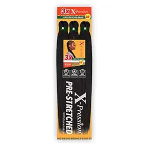 X-PRESSION 58" 3X PRE-STRETCHED BRAIDING HAIR