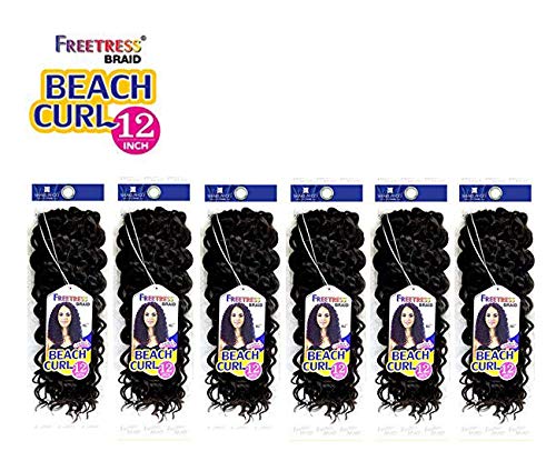 Shake N Go Freetress: Beach Curl 12" Crochet Braids