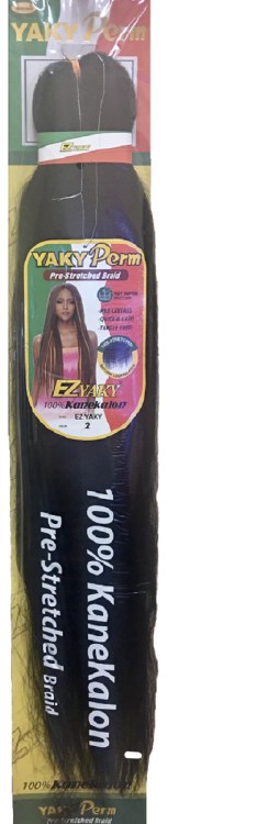 EZ YAKY PERM PRE-STRETCHED BRAIDING HAIR SINGLE PACK