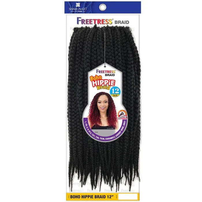 2x Shake N Go Freetress Braid  Hippie Braid 12"