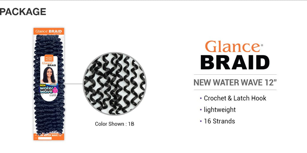 Model Model New Water Wave 12" Glance Braid